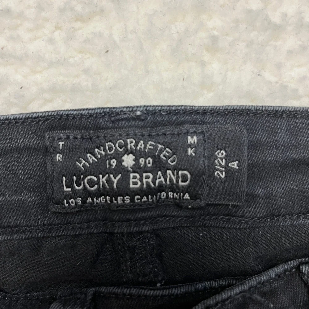 Lucky Brand Brooke Legging Jean Womens 2/26 Black 7W12754 Skinny Denim Pants‎